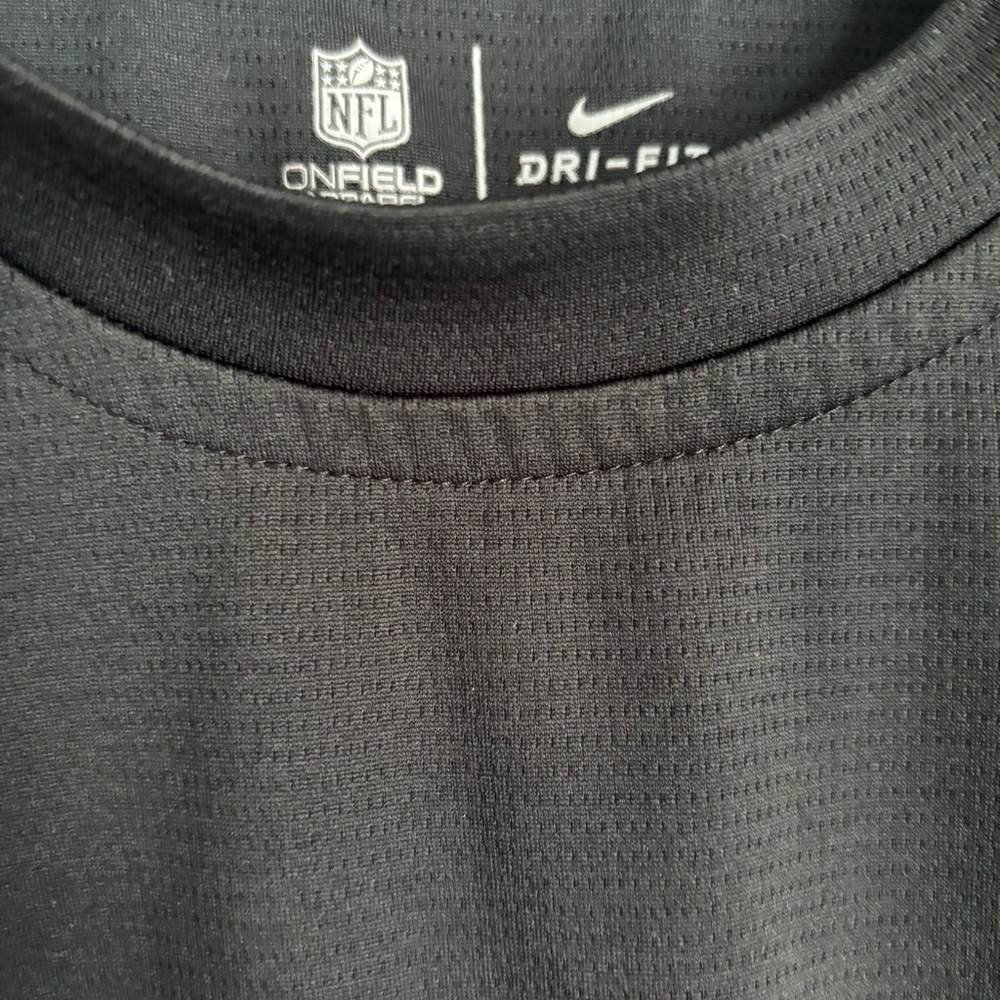 NFL Dri-Fit Black/gray/Red Mens Nike Short Sleeve Tee On field Apparel‎ Size L - Picture 5 of 12